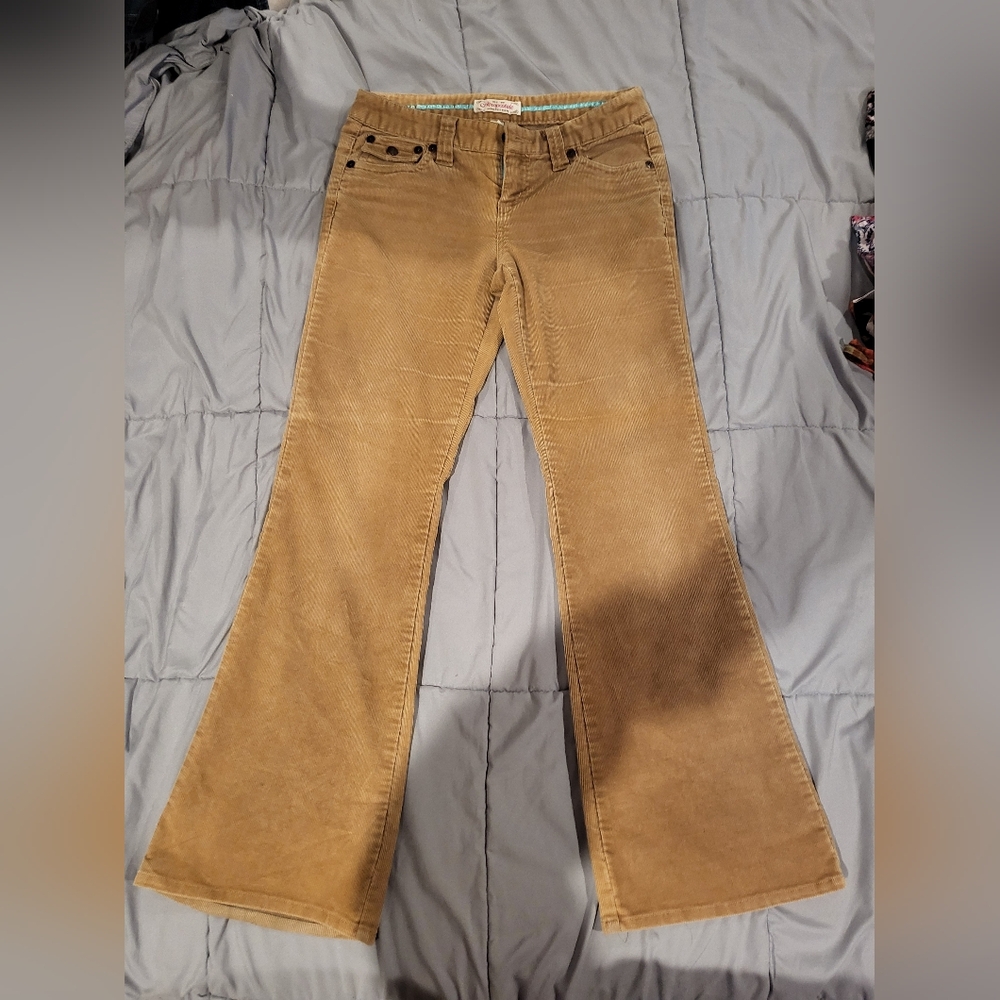 Aeropostale Y2K Tan Corduroy Trousers